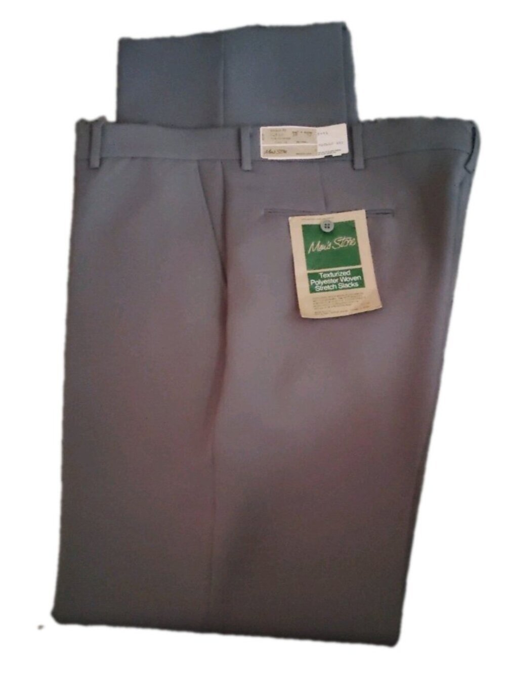Vintage NEW Sears Regular Fit Texturized Gray Casual Dress Pants Size 38 x 32